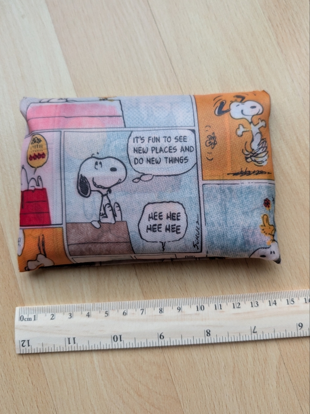 Snoopy Foldable Reusable Shopping Bag, Washable Compact, New without tag